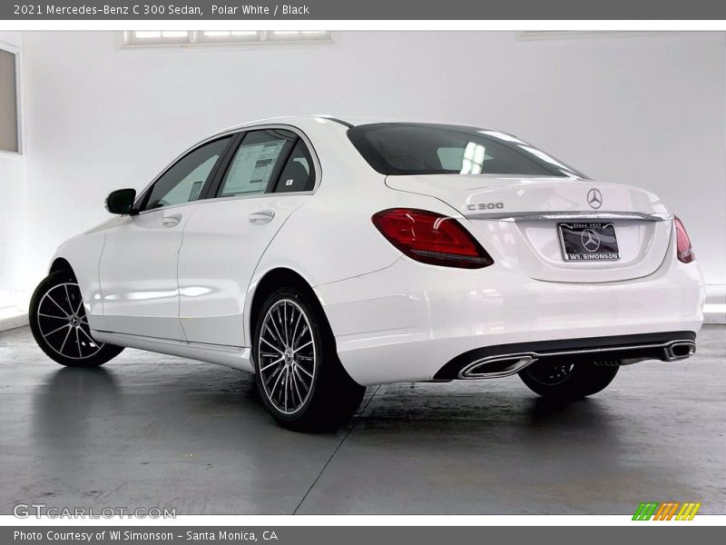 Polar White / Black 2021 Mercedes-Benz C 300 Sedan