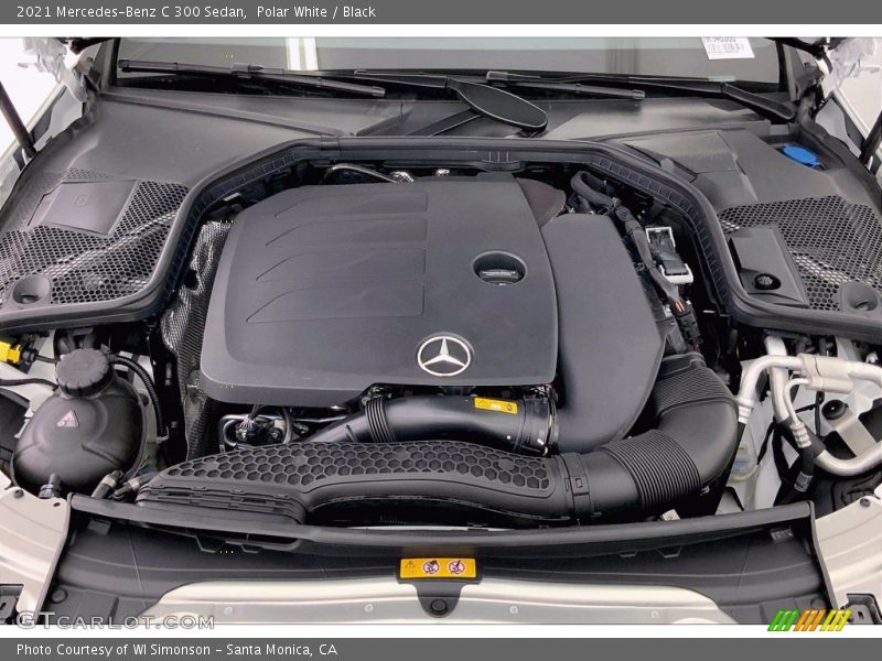 Polar White / Black 2021 Mercedes-Benz C 300 Sedan