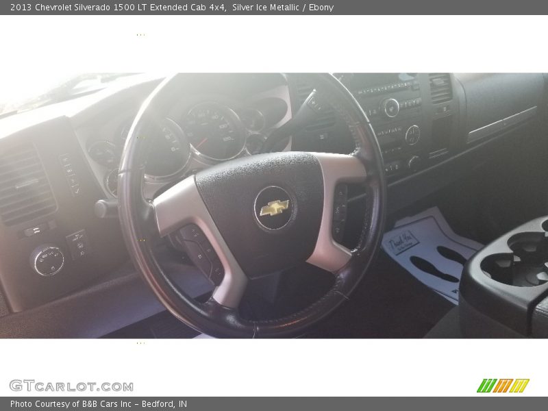 Silver Ice Metallic / Ebony 2013 Chevrolet Silverado 1500 LT Extended Cab 4x4