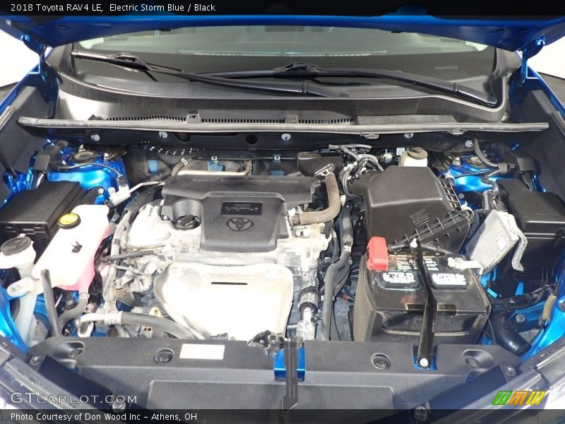 Electric Storm Blue / Black 2018 Toyota RAV4 LE