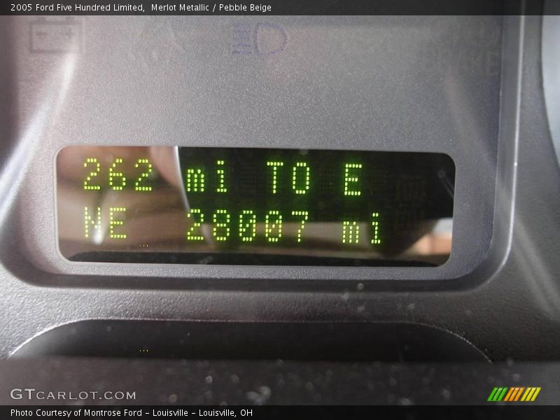 Merlot Metallic / Pebble Beige 2005 Ford Five Hundred Limited