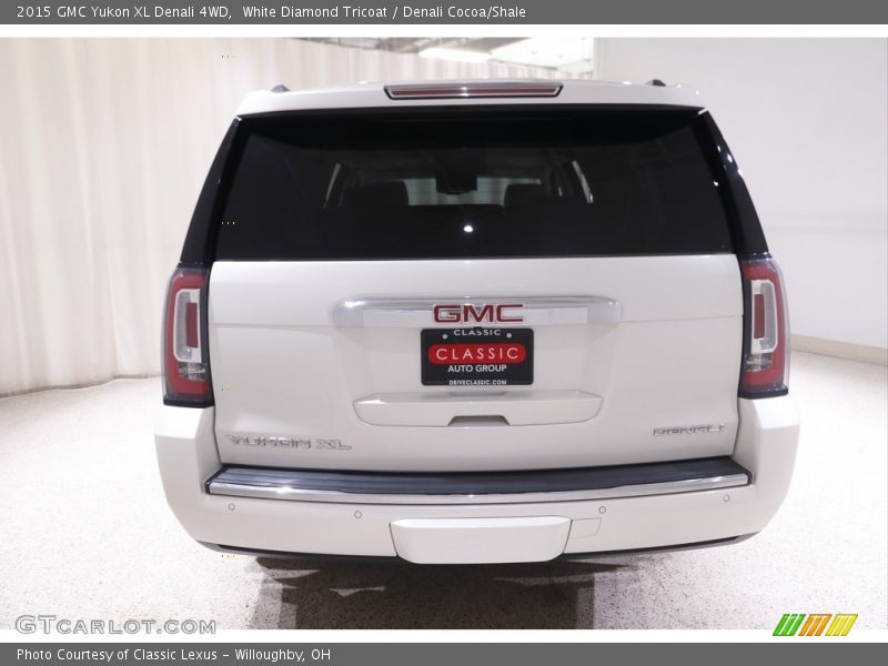 White Diamond Tricoat / Denali Cocoa/Shale 2015 GMC Yukon XL Denali 4WD