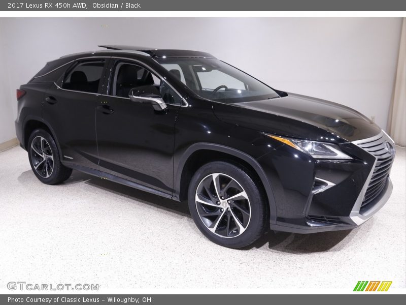 Obsidian / Black 2017 Lexus RX 450h AWD