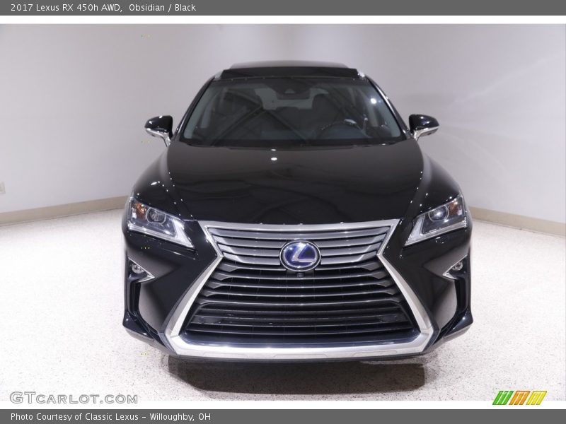 Obsidian / Black 2017 Lexus RX 450h AWD
