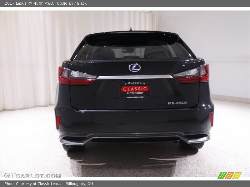 Obsidian / Black 2017 Lexus RX 450h AWD