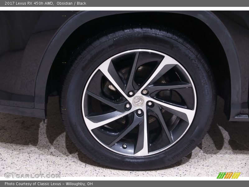 Obsidian / Black 2017 Lexus RX 450h AWD