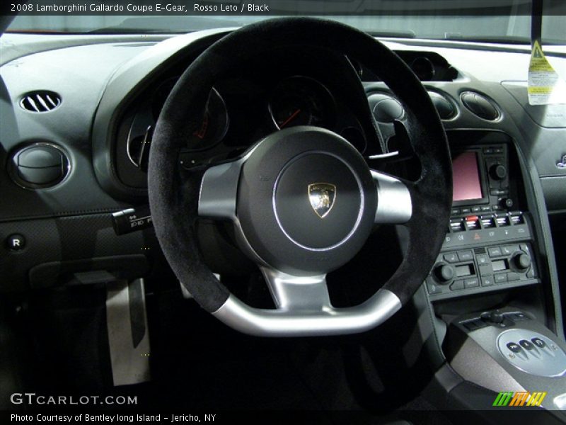 Rosso Leto / Black 2008 Lamborghini Gallardo Coupe E-Gear