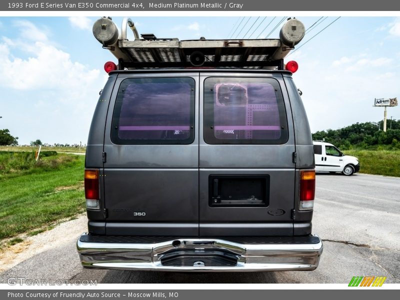 Medium Platinum Metallic / Gray 1993 Ford E Series Van E350 Commercial 4x4