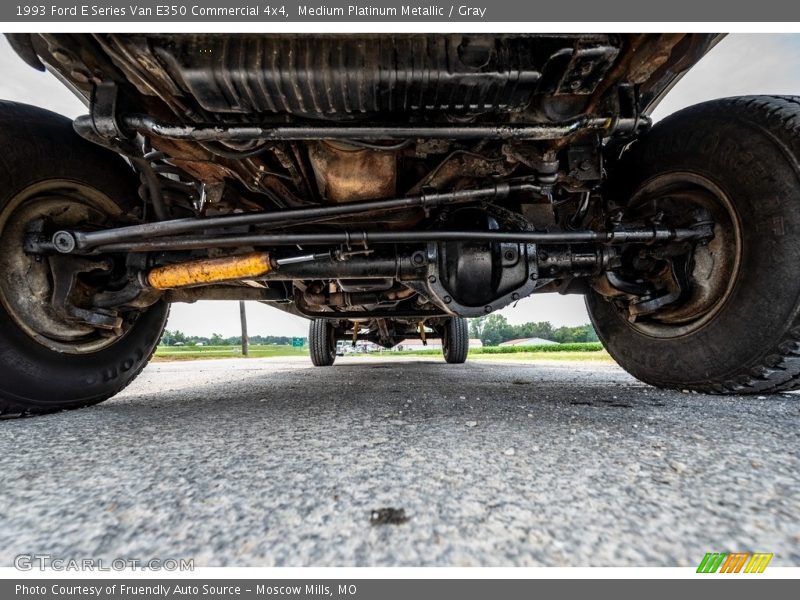 Undercarriage of 1993 E Series Van E350 Commercial 4x4