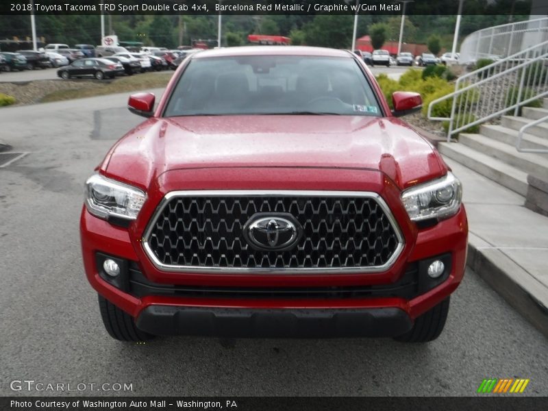 Barcelona Red Metallic / Graphite w/Gun Metal 2018 Toyota Tacoma TRD Sport Double Cab 4x4