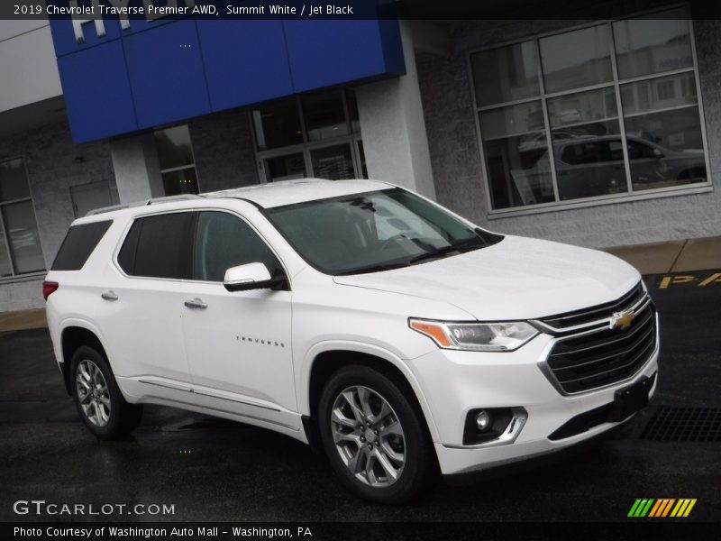 Summit White / Jet Black 2019 Chevrolet Traverse Premier AWD