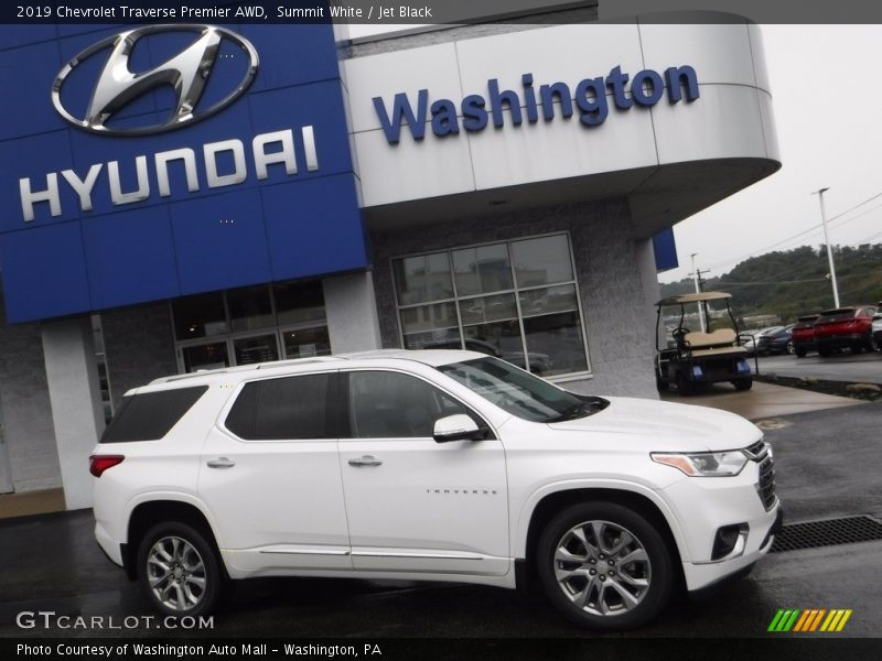 Summit White / Jet Black 2019 Chevrolet Traverse Premier AWD