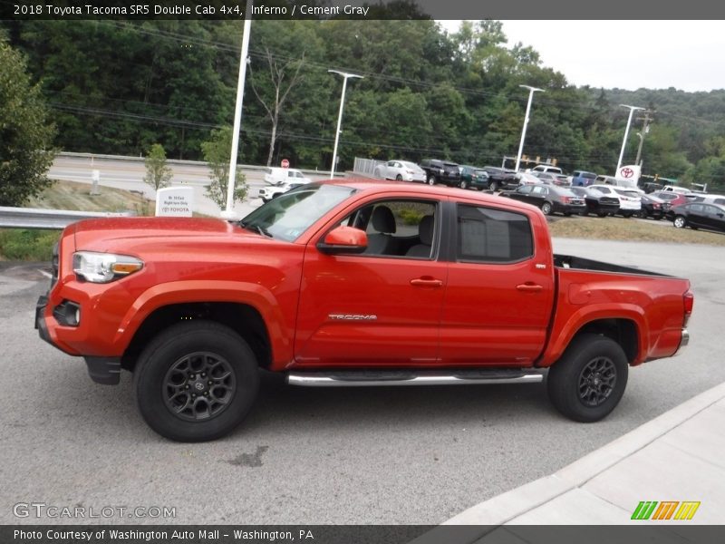 Inferno / Cement Gray 2018 Toyota Tacoma SR5 Double Cab 4x4
