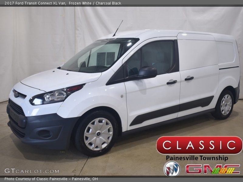 Frozen White / Charcoal Black 2017 Ford Transit Connect XL Van