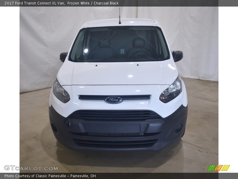 Frozen White / Charcoal Black 2017 Ford Transit Connect XL Van