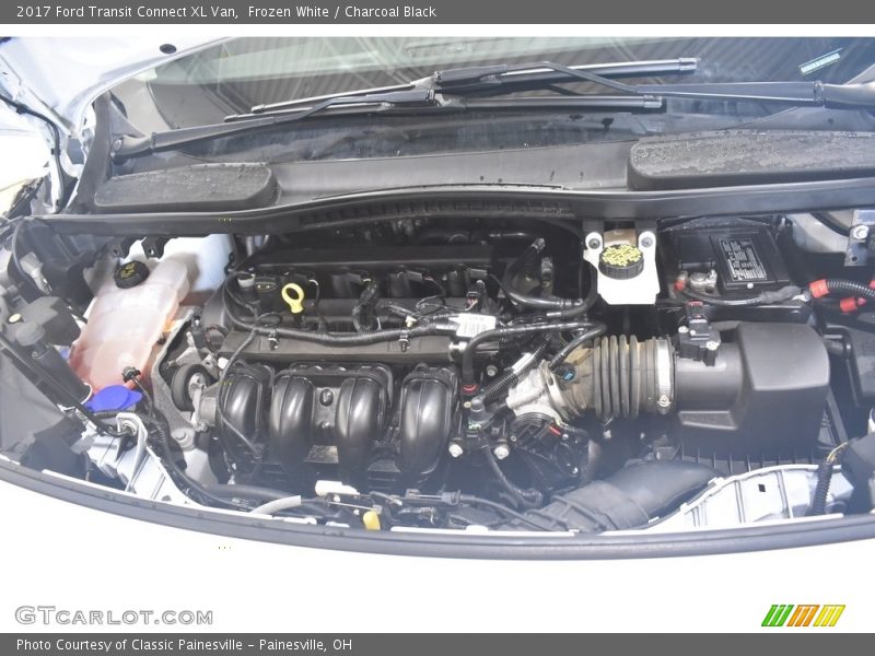 Frozen White / Charcoal Black 2017 Ford Transit Connect XL Van