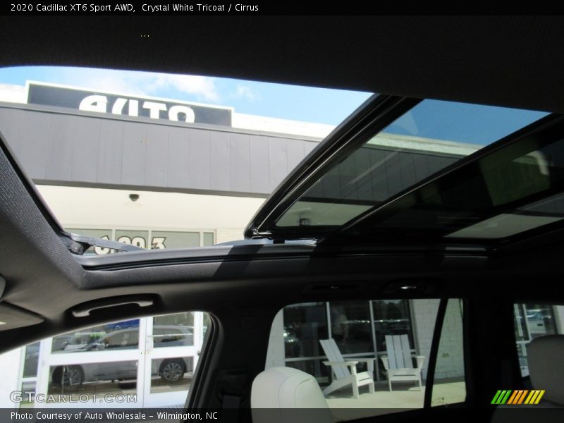 Crystal White Tricoat / Cirrus 2020 Cadillac XT6 Sport AWD