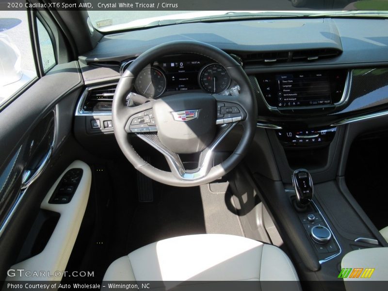 Crystal White Tricoat / Cirrus 2020 Cadillac XT6 Sport AWD