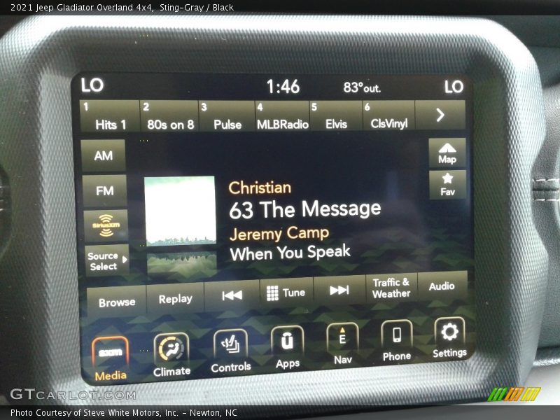 Controls of 2021 Gladiator Overland 4x4