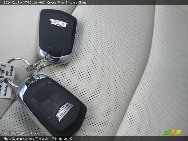 Crystal White Tricoat / Cirrus 2020 Cadillac XT6 Sport AWD