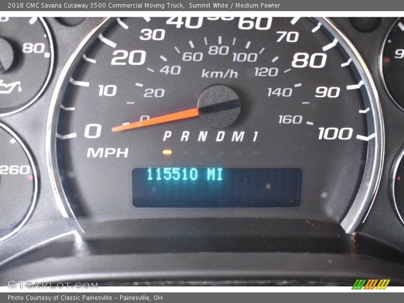 Summit White / Medium Pewter 2018 GMC Savana Cutaway 3500 Commercial Moving Truck