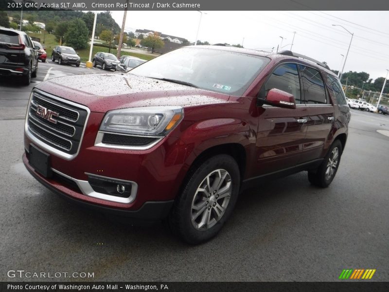 Crimson Red Tincoat / Dark Cashmere 2015 GMC Acadia SLT AWD