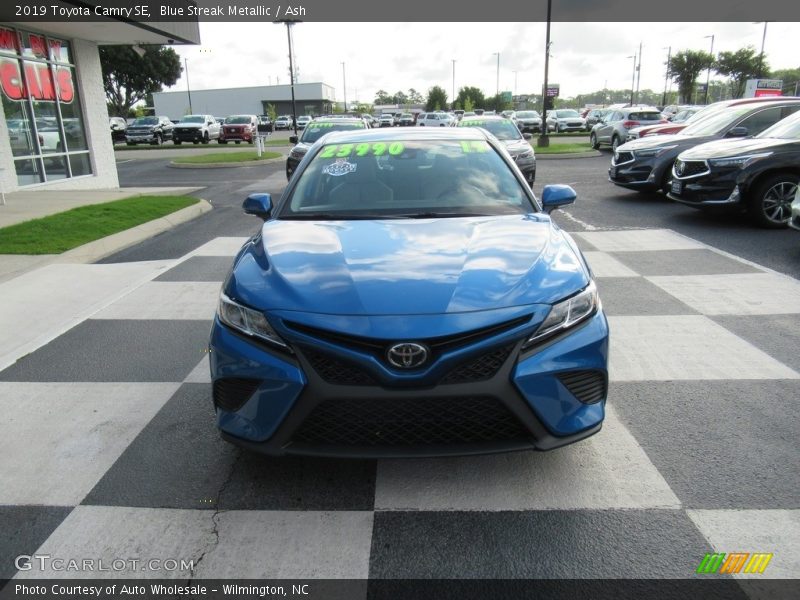 Blue Streak Metallic / Ash 2019 Toyota Camry SE