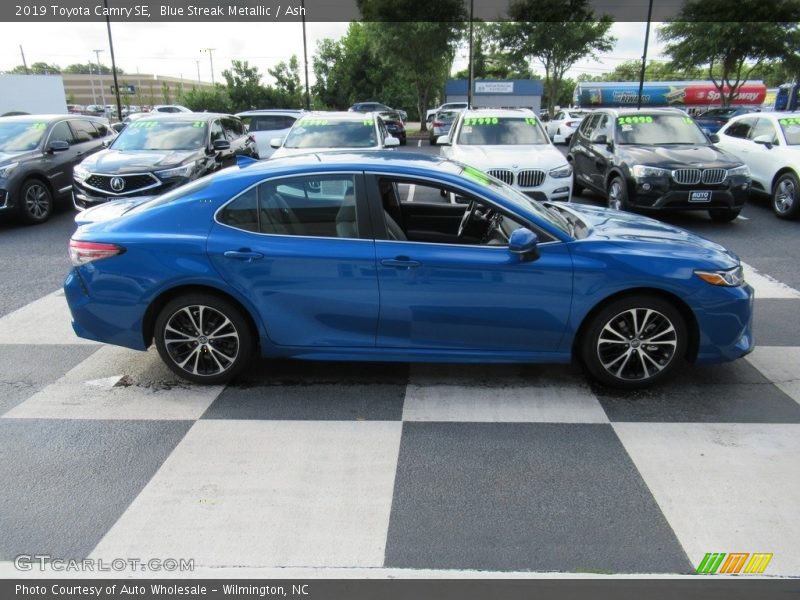 Blue Streak Metallic / Ash 2019 Toyota Camry SE