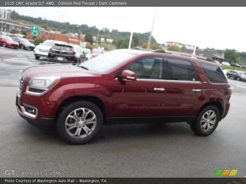 Crimson Red Tincoat / Dark Cashmere 2015 GMC Acadia SLT AWD