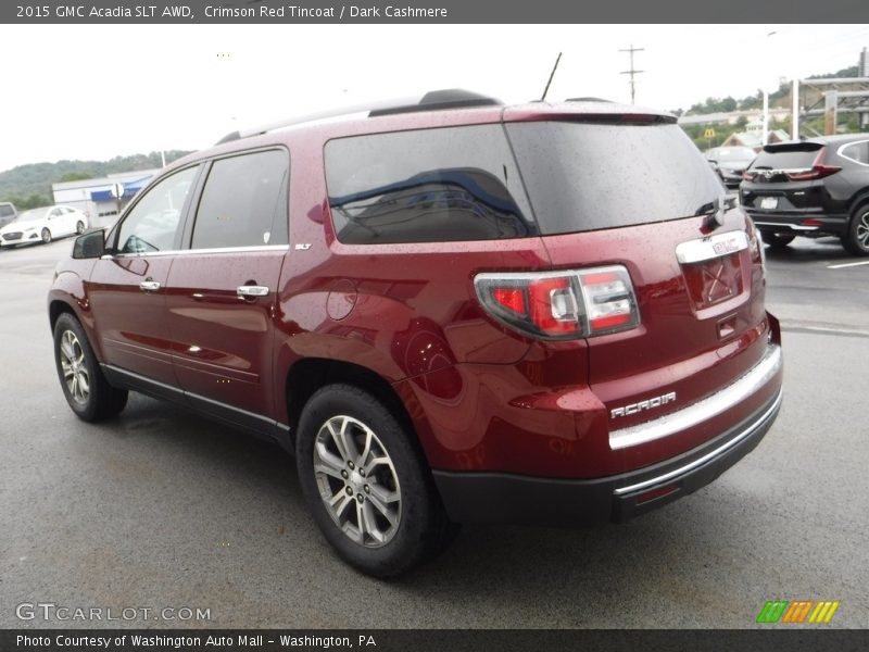 Crimson Red Tincoat / Dark Cashmere 2015 GMC Acadia SLT AWD