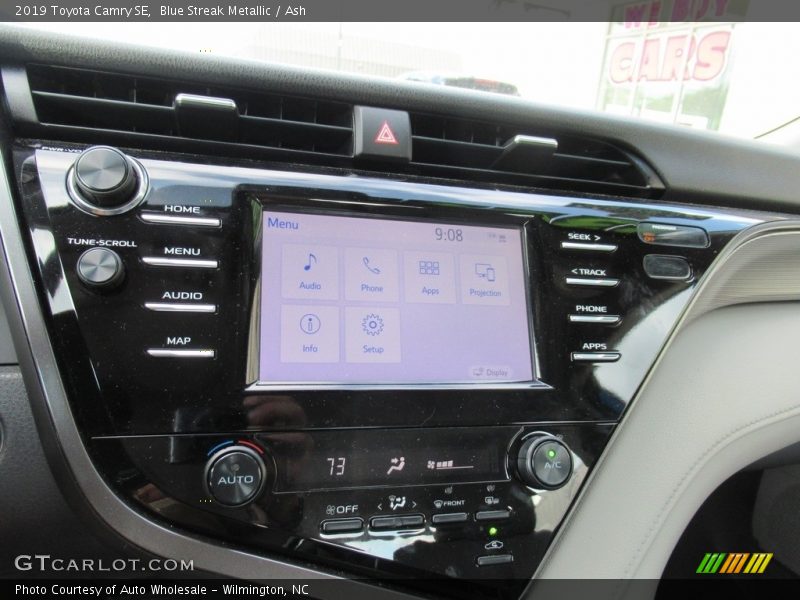Blue Streak Metallic / Ash 2019 Toyota Camry SE