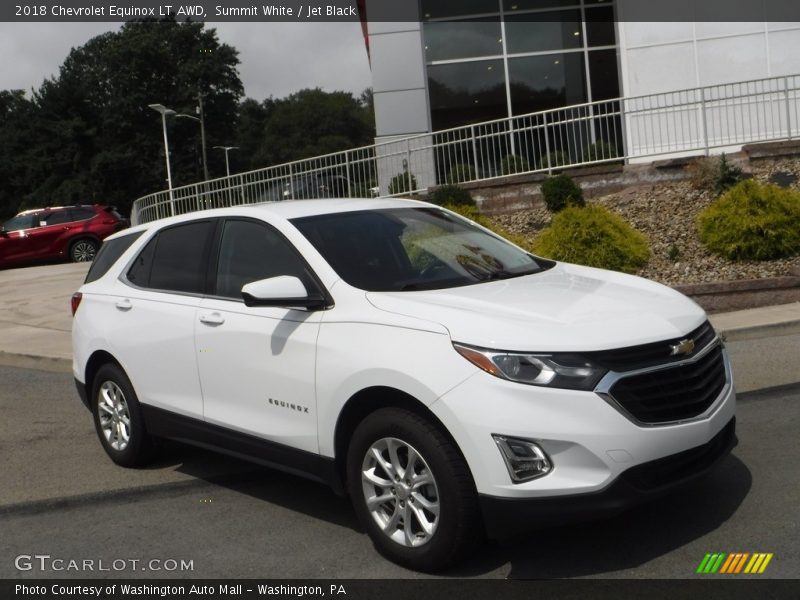 Summit White / Jet Black 2018 Chevrolet Equinox LT AWD