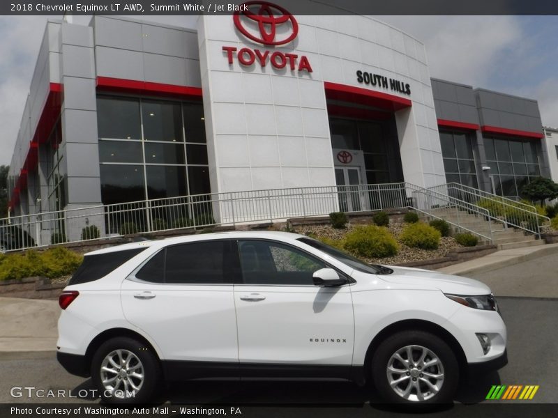 Summit White / Jet Black 2018 Chevrolet Equinox LT AWD