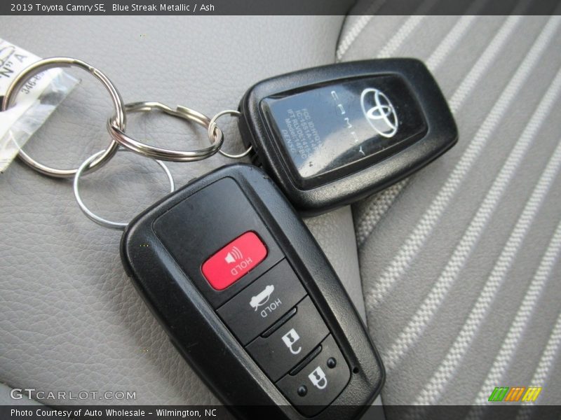 Blue Streak Metallic / Ash 2019 Toyota Camry SE