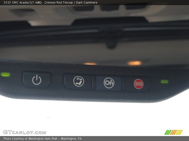 Crimson Red Tincoat / Dark Cashmere 2015 GMC Acadia SLT AWD