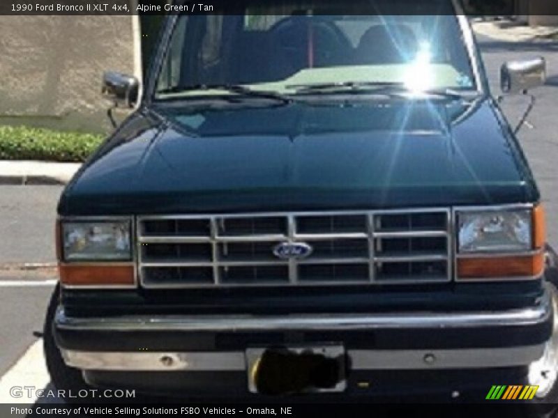 Alpine Green / Tan 1990 Ford Bronco II XLT 4x4