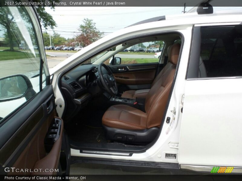 Crystal White Pearl / Java Brown 2017 Subaru Outback 2.5i Touring