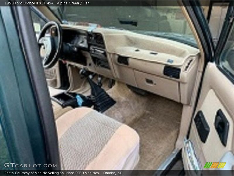 Alpine Green / Tan 1990 Ford Bronco II XLT 4x4