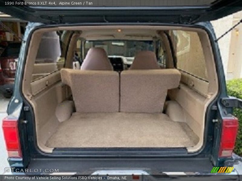Alpine Green / Tan 1990 Ford Bronco II XLT 4x4