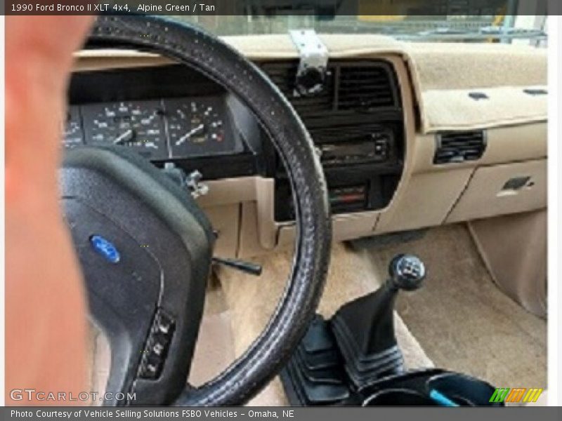 Alpine Green / Tan 1990 Ford Bronco II XLT 4x4