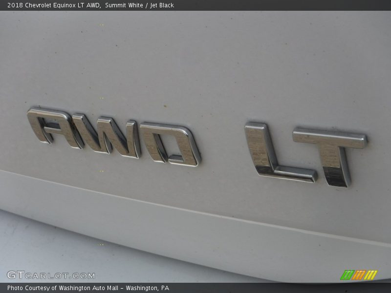 Summit White / Jet Black 2018 Chevrolet Equinox LT AWD