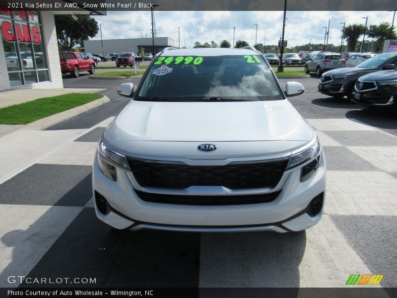 Snow White Pearl / Black 2021 Kia Seltos EX AWD