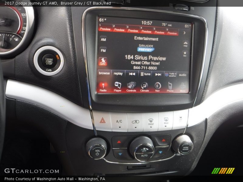 Bruiser Grey / GT Black/Red 2017 Dodge Journey GT AWD
