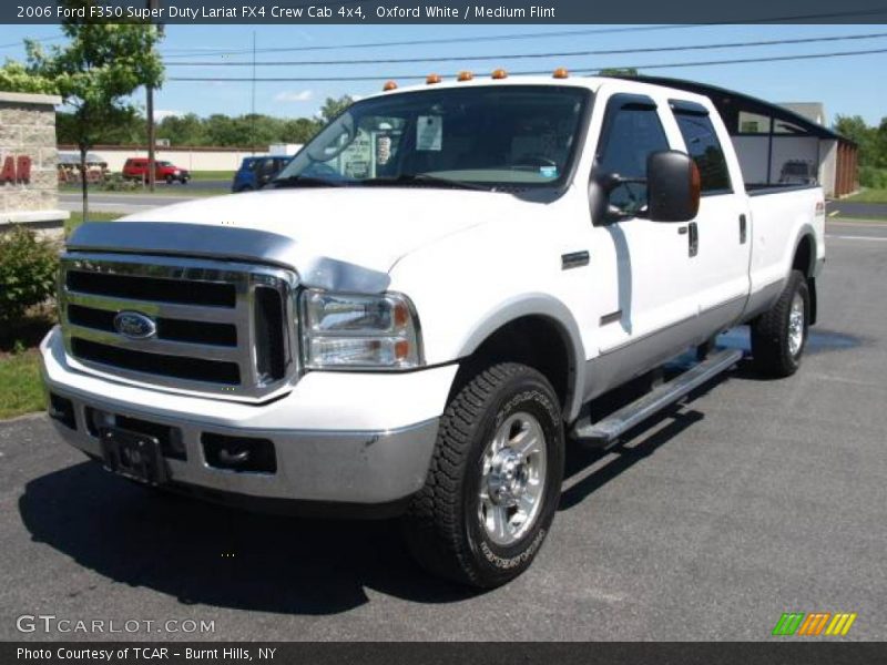 Oxford White / Medium Flint 2006 Ford F350 Super Duty Lariat FX4 Crew Cab 4x4