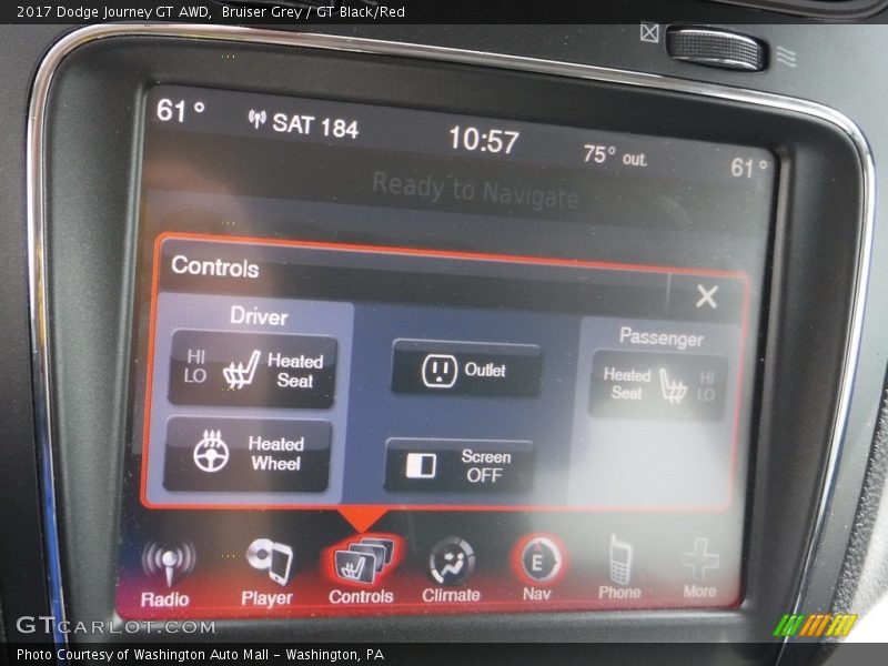 Bruiser Grey / GT Black/Red 2017 Dodge Journey GT AWD