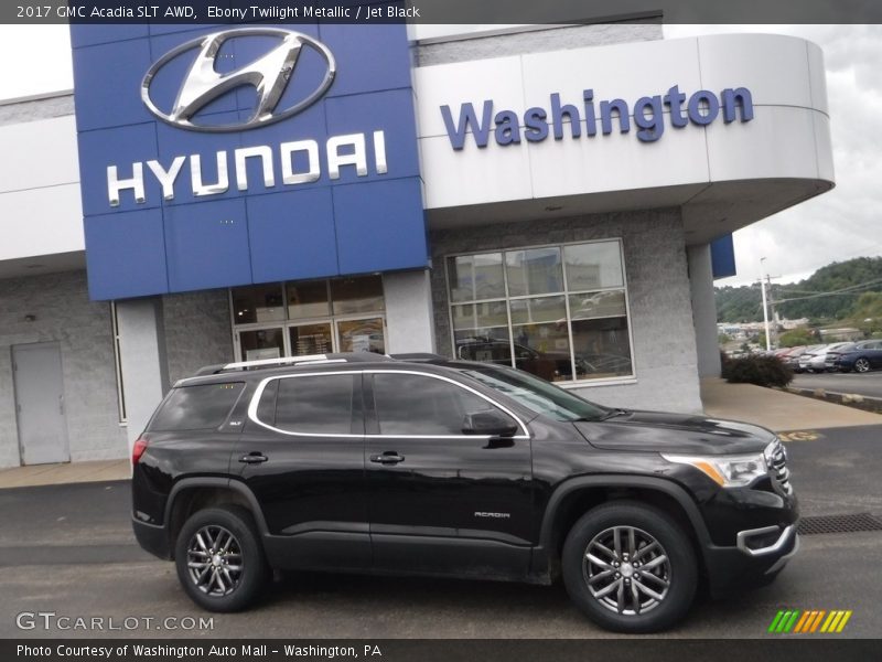 Ebony Twilight Metallic / Jet Black 2017 GMC Acadia SLT AWD