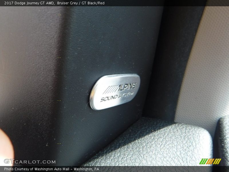 Bruiser Grey / GT Black/Red 2017 Dodge Journey GT AWD