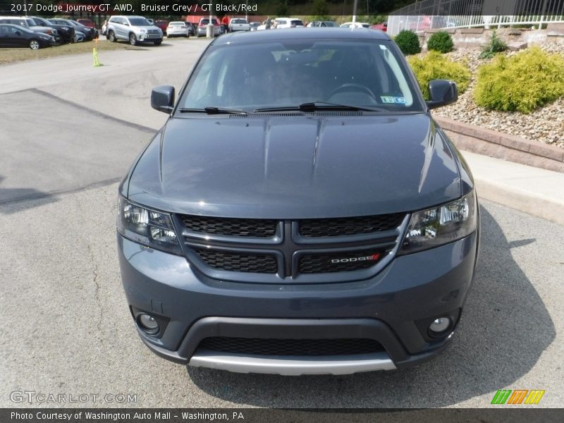 Bruiser Grey / GT Black/Red 2017 Dodge Journey GT AWD