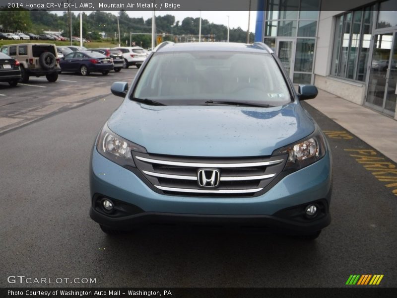 Mountain Air Metallic / Beige 2014 Honda CR-V EX-L AWD