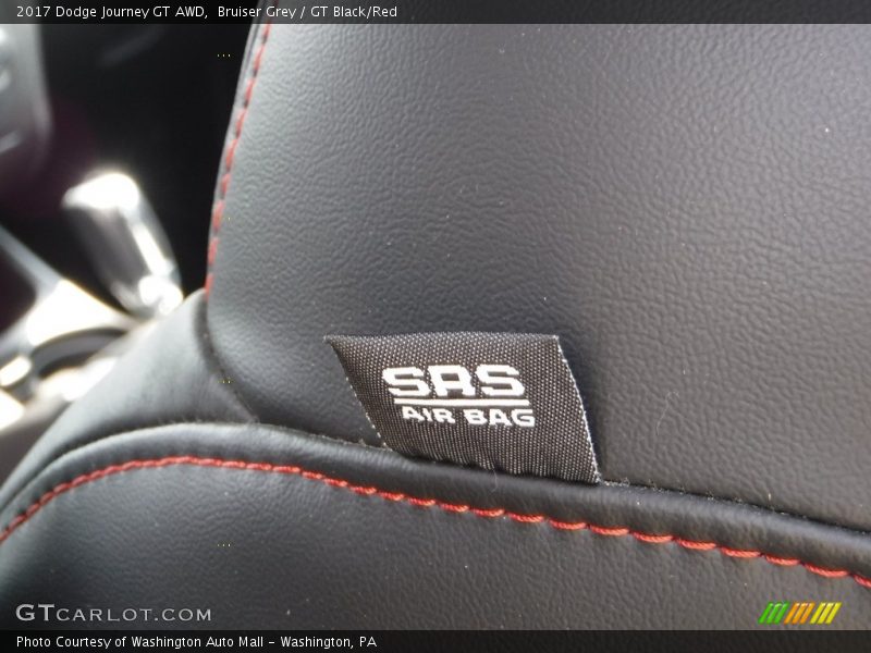 Bruiser Grey / GT Black/Red 2017 Dodge Journey GT AWD